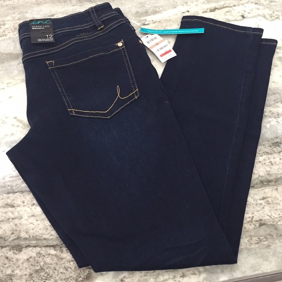 INC blue jeans. Regular fit. 12 - Picture 1 of 5